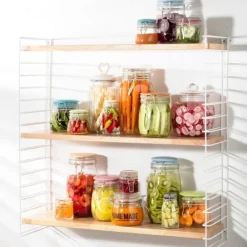 Xenos Weckpot met houten deksel - 750 ml- Voorraadpotten