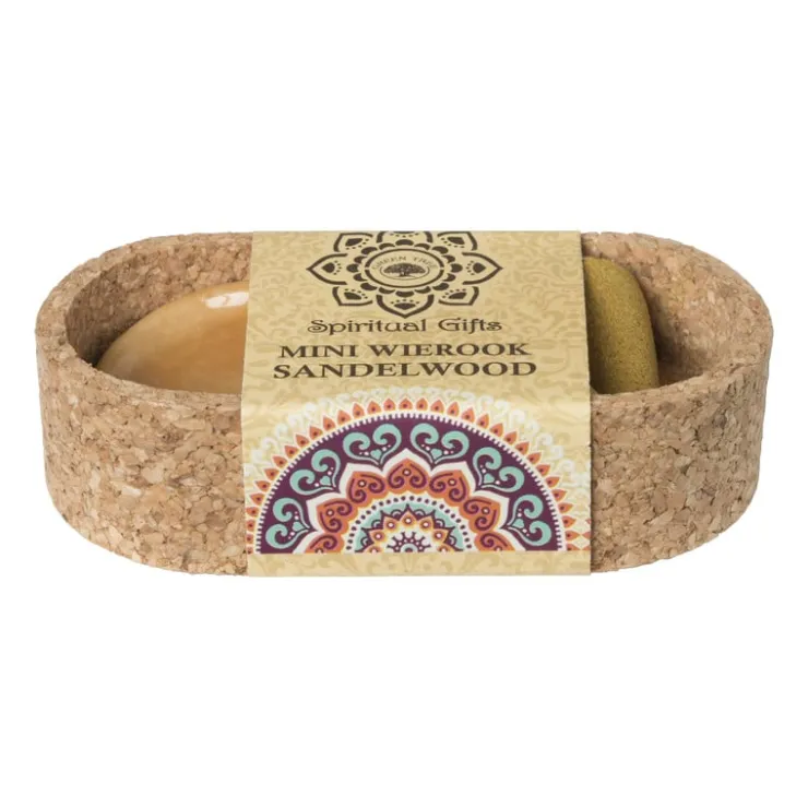 Xenos Wierook set - sandelwood - kegels met schaaltje- Wierook