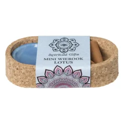 Xenos Wierook set - lotus - kegels met schaaltje- Wierook