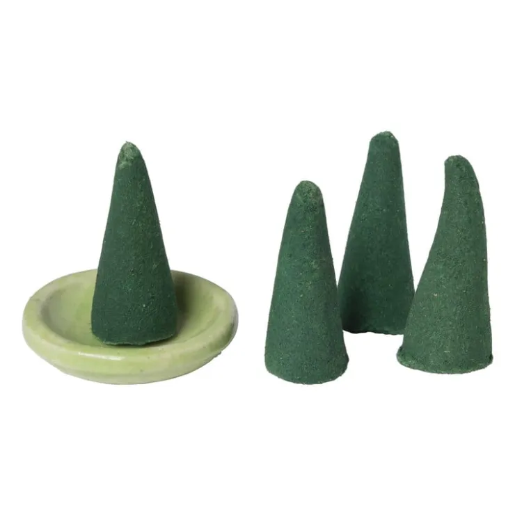 Xenos Wierook set - relaxing - kegels met schaaltje- Wierook