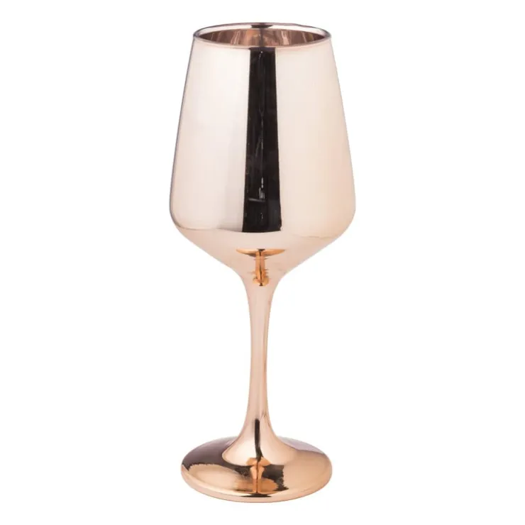 Xenos Wijnglas koper - koperkleurig - 450 ml- Wijnglazen|Cocktailglazen