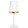 Xenos Wijnglas ribbel groot - glas - 400 ml- Wijnglazen