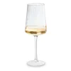 Xenos Wijnglas ribbel klein - glas - 300 ml- Wijnglazen