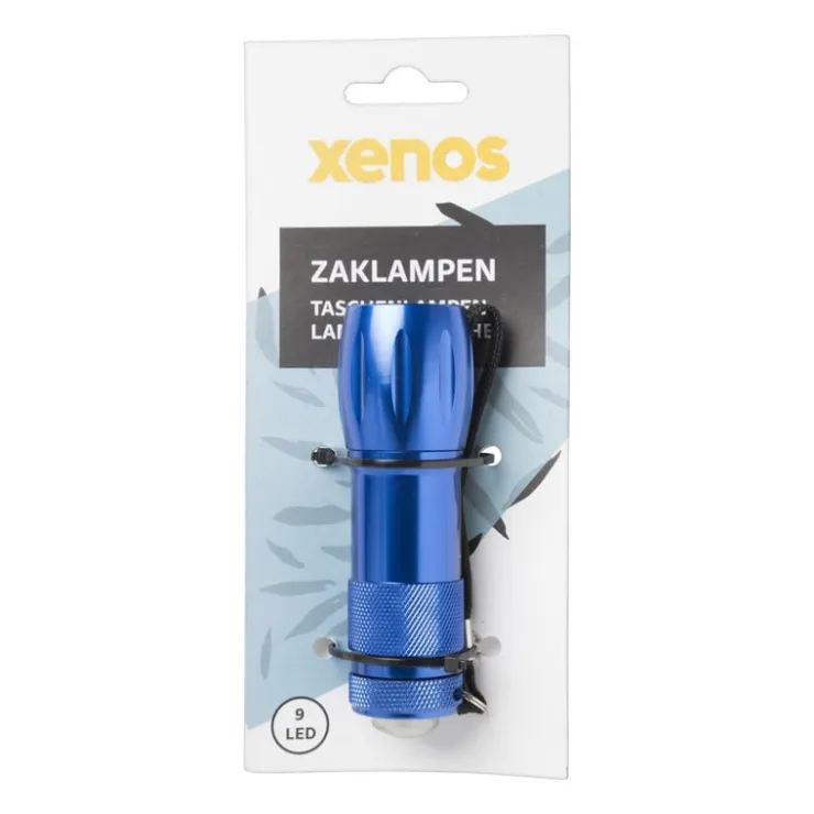 Xenos Zaklamp gekleurd - 9,6x3,3x3,3 cm- Kerstcadeaus