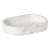 Xenos Zeepbakje Terrazzo - wit - 2x13x9 cm- Zeepbakjes