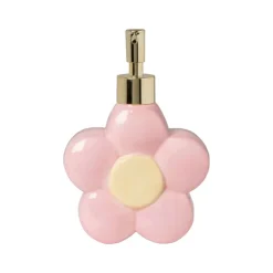 Xenos Zeeppompje bloem - roze/geel - 18.5x12.8x5.5 cm- Zeeppompjes
