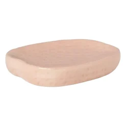 Xenos Zeepschaaltje aardbei - roze/groen - 2x11.5x9.8 cm- Zeepbakjes