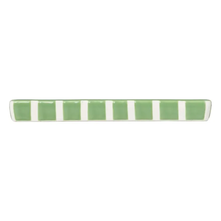 Xenos Zeepschaaltje blokjes - groen/wit - 1.3x15.8x8.3 cm- Zeepbakjes|Kerstcadeaus