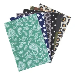 Xenos Zelfklevende stof prints - multikleur - set van 6- Knutselspullen