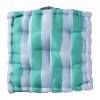 Xenos Zitkussen groen/blauw - 40x40x8 cm- Kussens