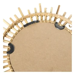 Xenos Zonnespiegel bamboe - ø29 cm- Wandspiegels