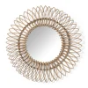 Xenos Zonnespiegel rotan - ø76 cm- Wandspiegels